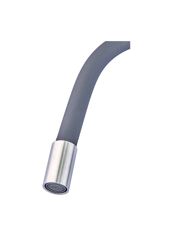 Смеситель для кухни YUB 279 Reflector Gray с серым гибким изливом (ZX4654) Zerix (322033840)
