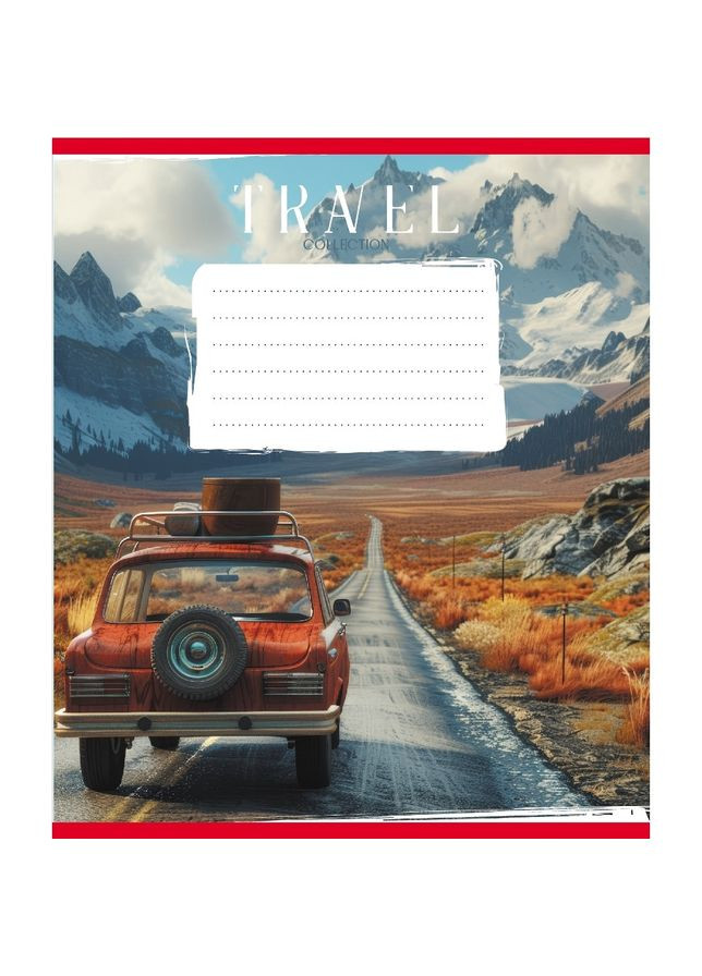 Тетрадь ученическая "Путешествие на авто" 036-570083K-1 в клеточку, 36 листов Leader (353967084)