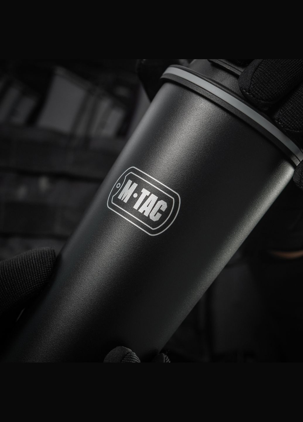 Термокружка з клапаном 450 мл чорна M-TAC (303262301)