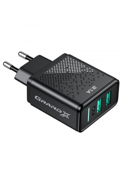 Зарядний пристрій Grand-X CH-60 2USB 5V 3,1A (268147465)