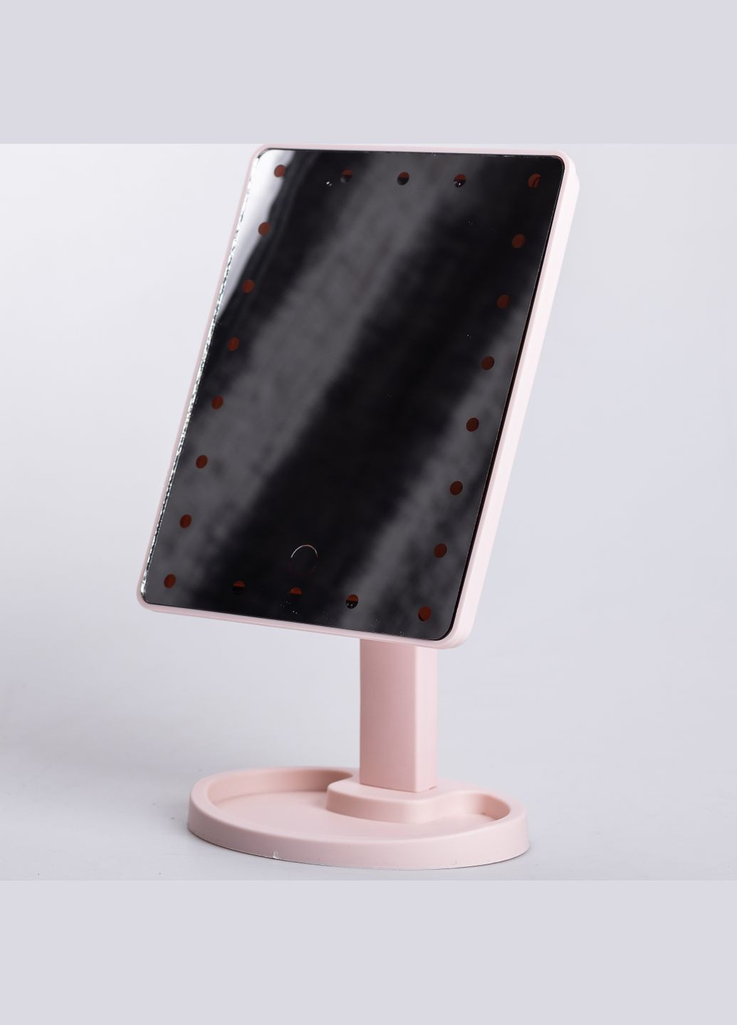 Косметическое зеркало с LED-подсветкой 22 светодиода, розовый Yiwu (324423365)