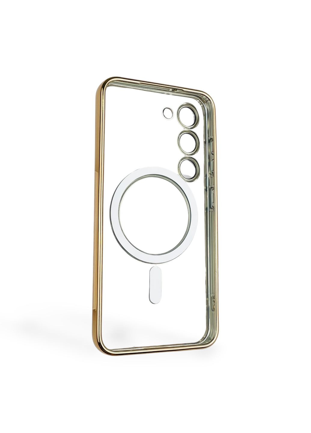 Чехол для Galaxy S23 (SM-S911B) с линзами на камере с MagSafe на самсунг с23 золотой Samsung (366388393)