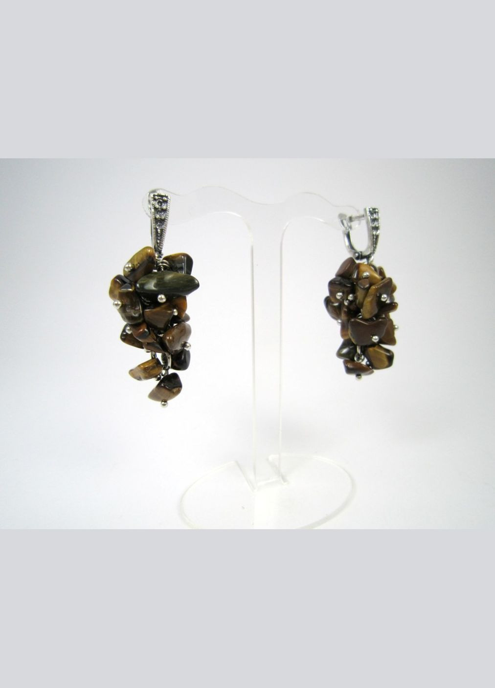 Сережки з Тигрового ока "Гроно" Fursa fashion (315590673)