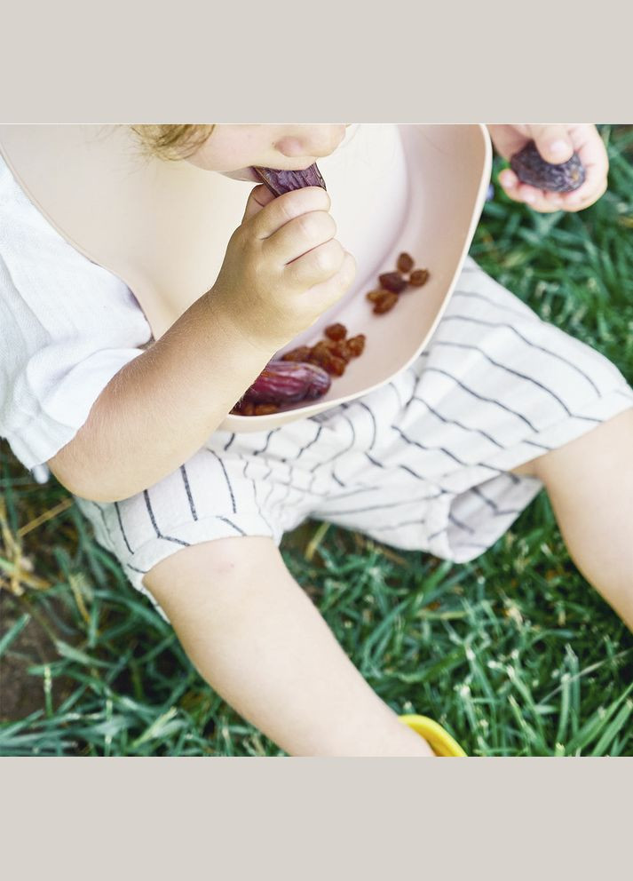 Нагрудник силіконовий Basics Bubble Bubble Beige / Powder Grey, 2 шт. () MinikOiOi 101020066 (335030258)