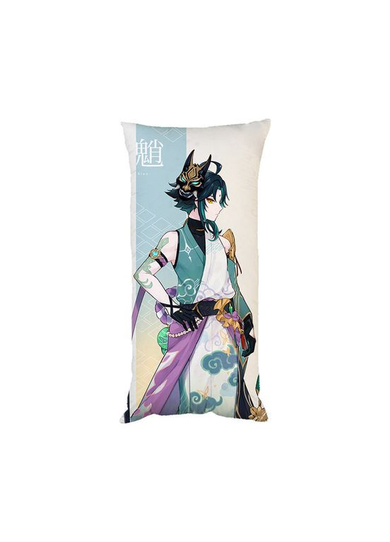 Подушка Сяо Кадзуха Геншин удар Genshin Impact двостороння 30х50 см (pp0701) No Brand (326997502)