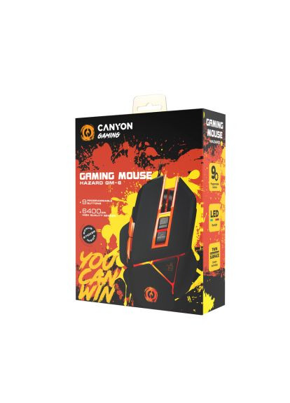 Мишка (CND-SGM6N) Canyon GM-6 USB Black (366650878)