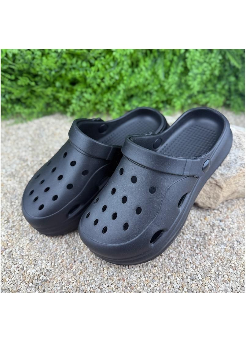 Жiночi сабо крокси Е-006050-1 Чорнi No Brand (340235416)