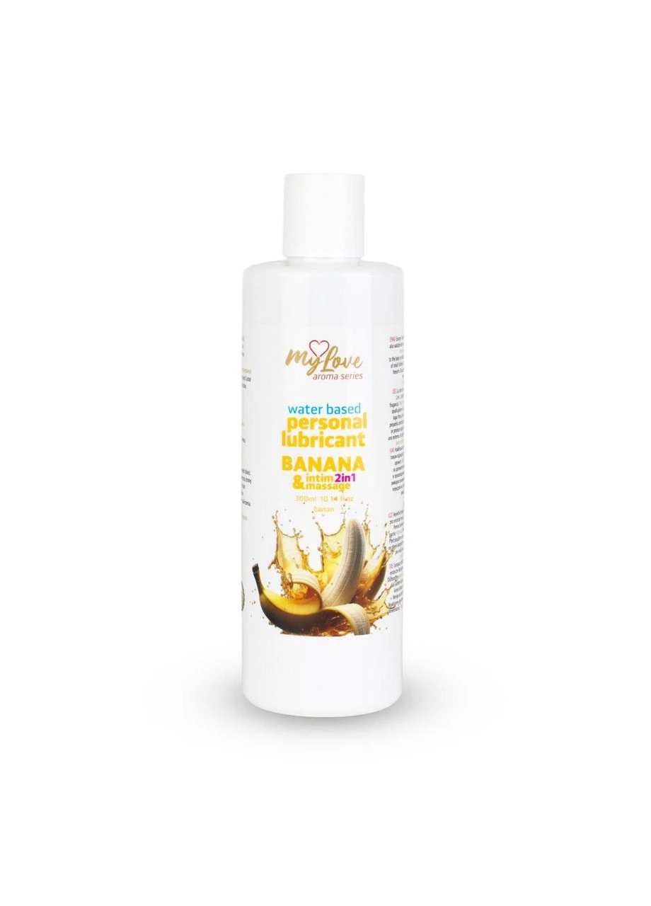 2в1 лубрикант и массажный гель - MyLove Aroma Series Intim&Massage Banana, 300 мл Boss Series (400993172)