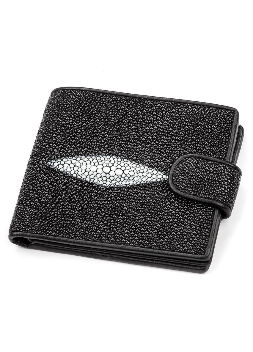 Портмоне чоловіче 18070 з натуральної шкіри морського ската Чорне Stingray Leather (352308200)