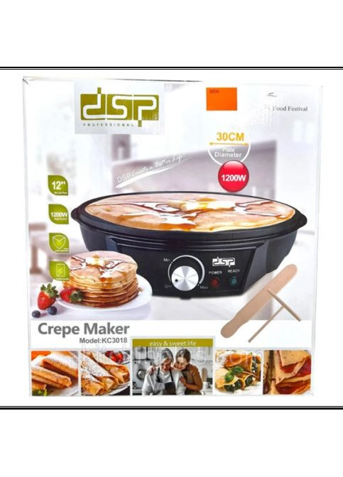 Млинці електрична KC-3018 1200 Вт з антипригарним покриттям 30 см (шпатель для млинців, лопатка) DSP (318017862)