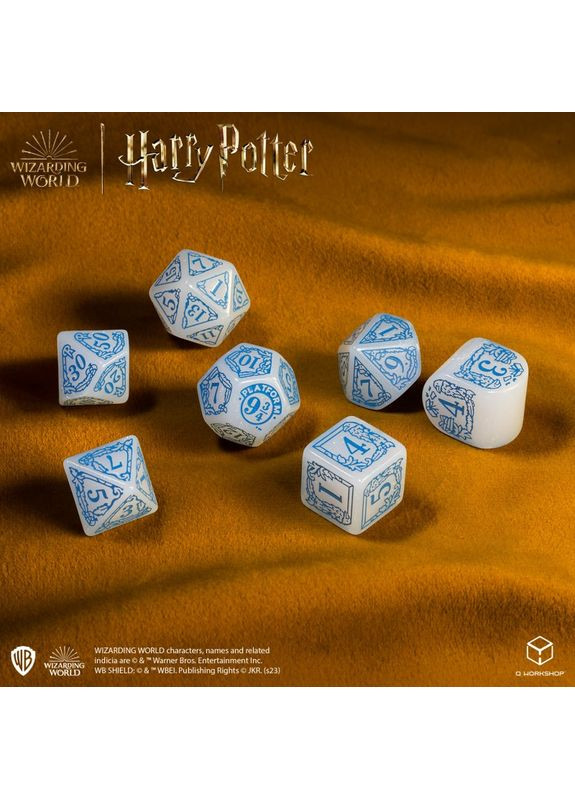 Настольная игра Набор кубиков Harry Potter. Ravenclaw Modern Dice Set - White (7) Q-Workshop (371882903)