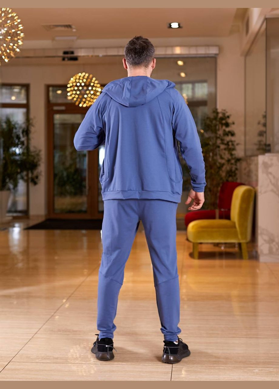 Мужской спортивный костюм цвет джинс р.58/60 450610 New Trend (285711411)