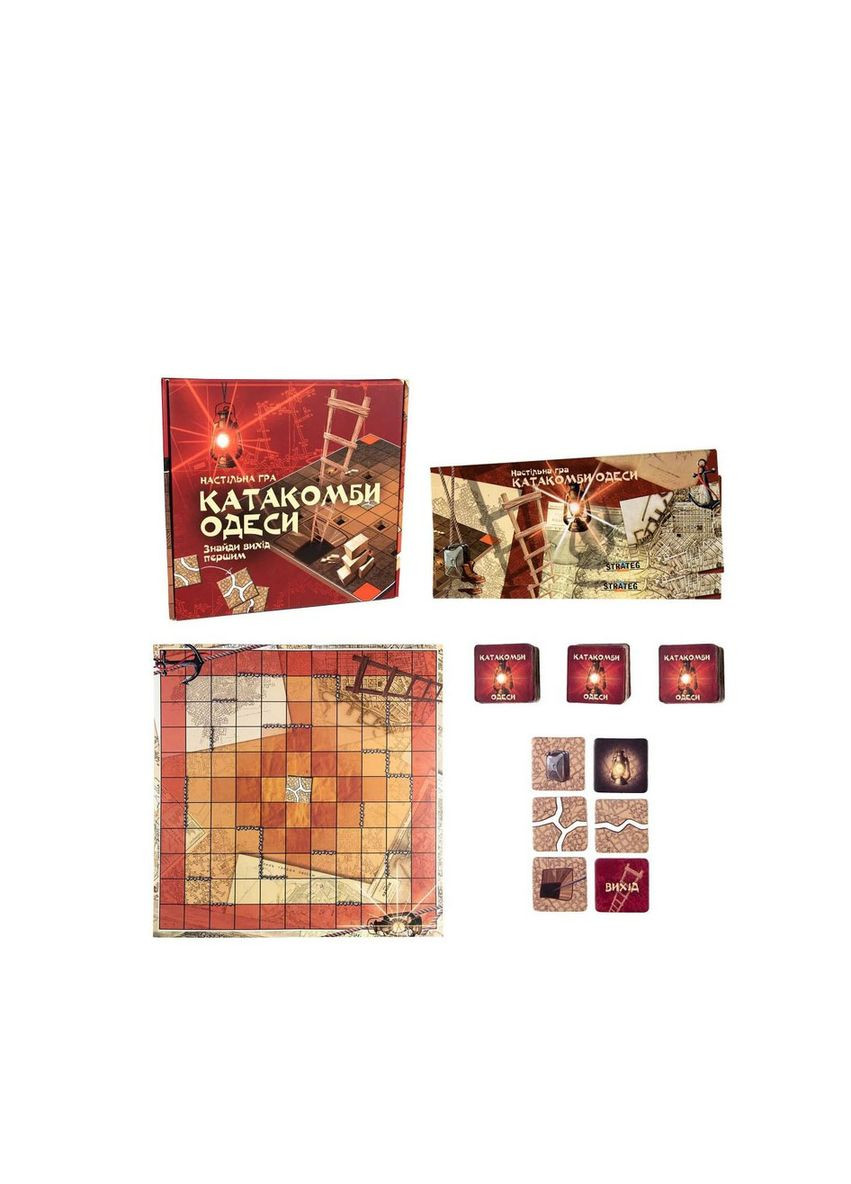 Настольная игра Strateg Катакомбы Одессы на украинском языке Home (302947561)