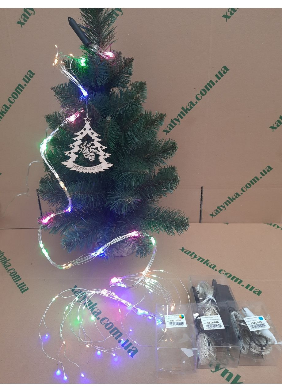 Новогодняя светодиодная гирлянда ПУЧОК-РОСА 200LED, 10 линий по 2.0м. мультиколор Yalynkar (366964424)