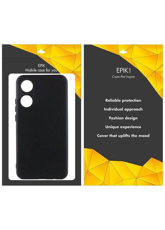 Чохол TPU Black Full Camera для Oppo A78 4G Чорний Epik (372972652)