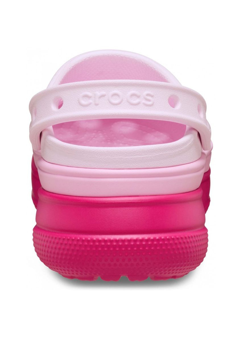 Розовые женские кроксы clog black 211355 Crocs