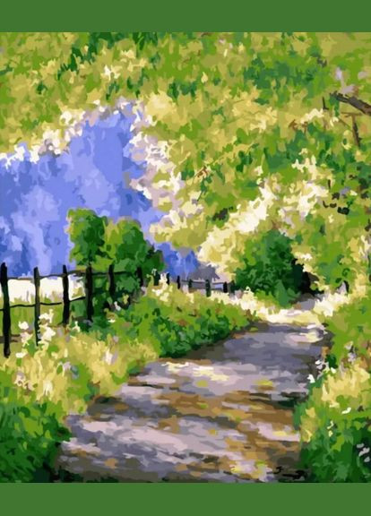 Картина по номерам пейзаж Весенняя тропа 40*50см Картины по цифрам природа пейзажи GX45044 Rainbow Art (308989108)