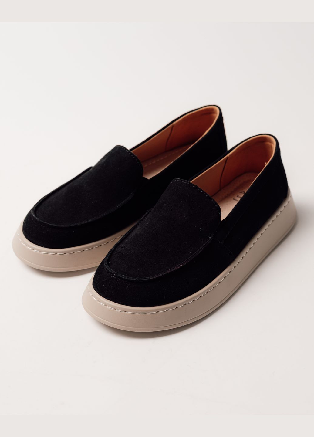 ALLSY Лоферы классические черные замша черный з натуральная замша, китай — всесезон (325610407)