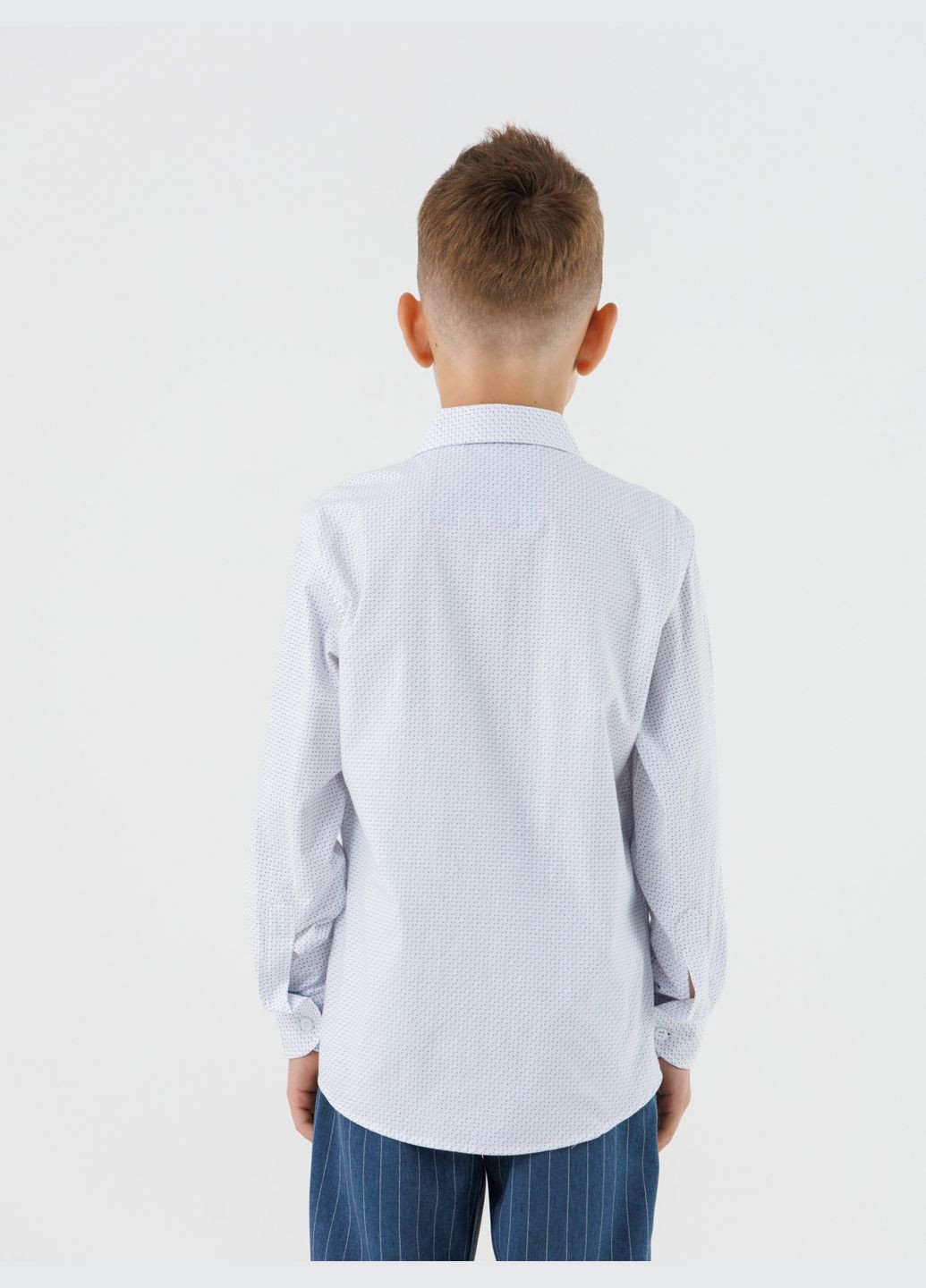 Белая повседневный рубашка DENIZ