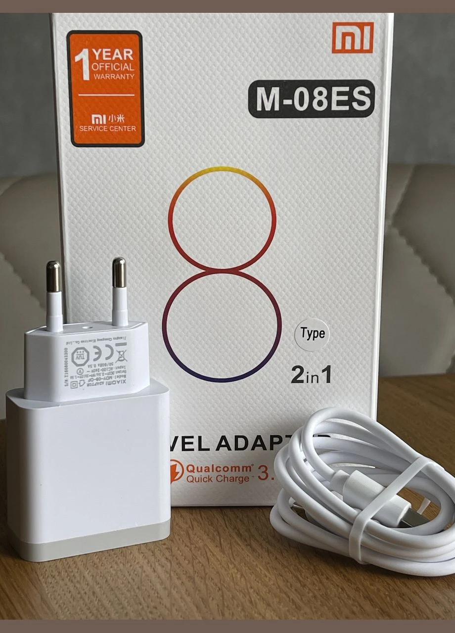 Быстрая зарядка MDY-08-EI Quick Charge 18W 3.0 Блок + кабель Type C Xiaomi (346483858)