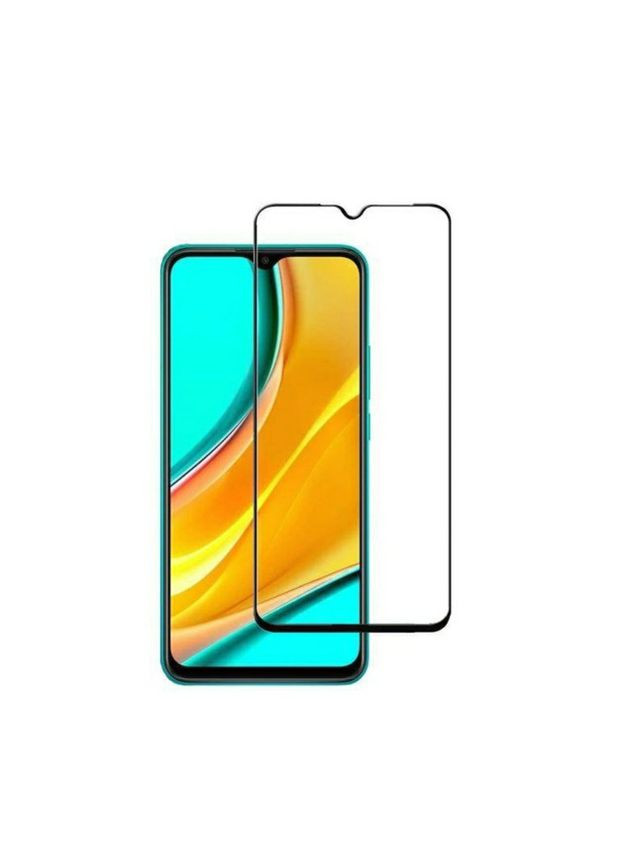 Закаленное защитное стекло на Xiaomi Redmi 9C / Черная рамка X-level (329881949)