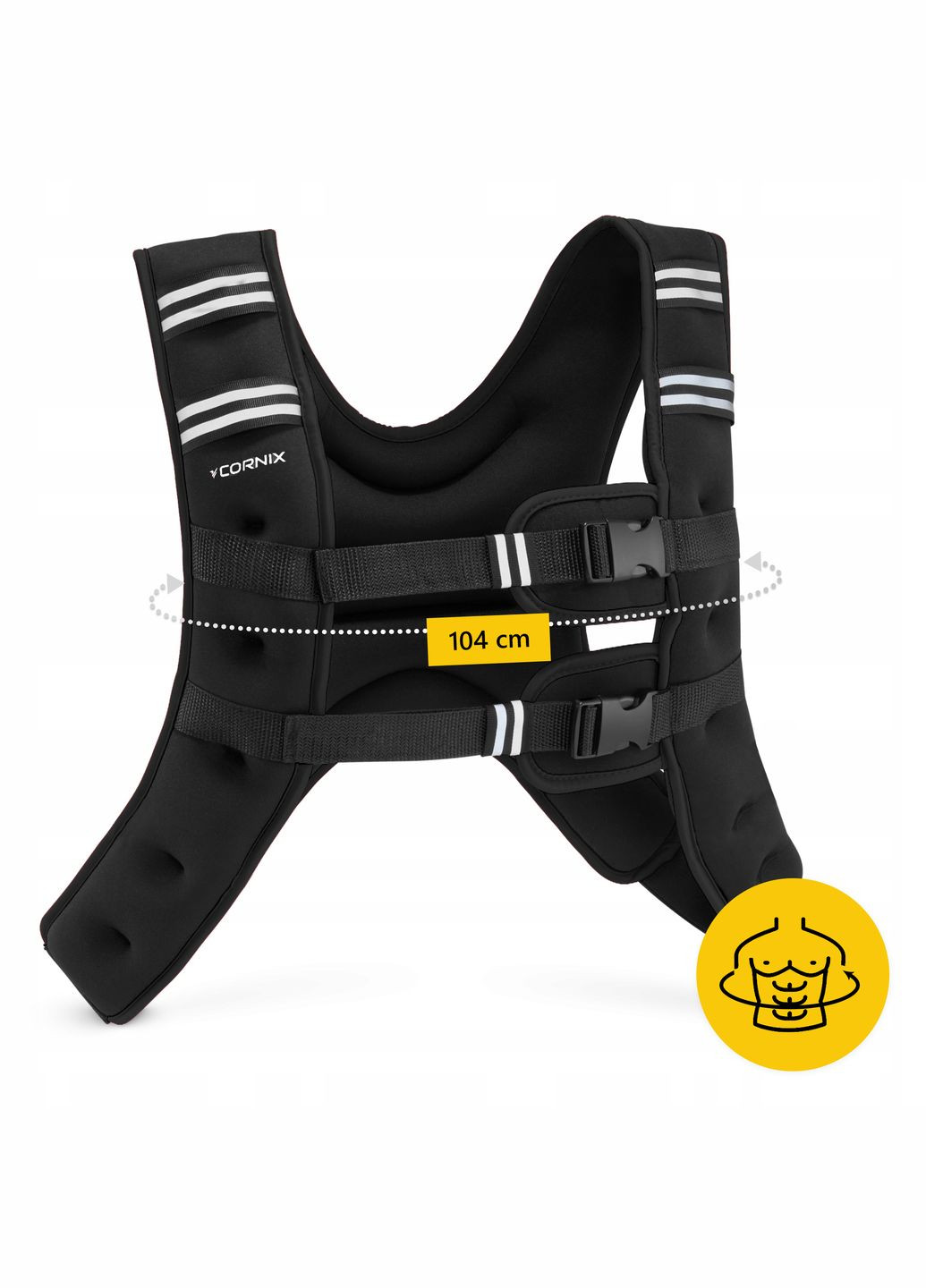Жилет-утяжелитель для тренировок Weight Vest 3 кг Black Cornix XR-0342 (344589224)