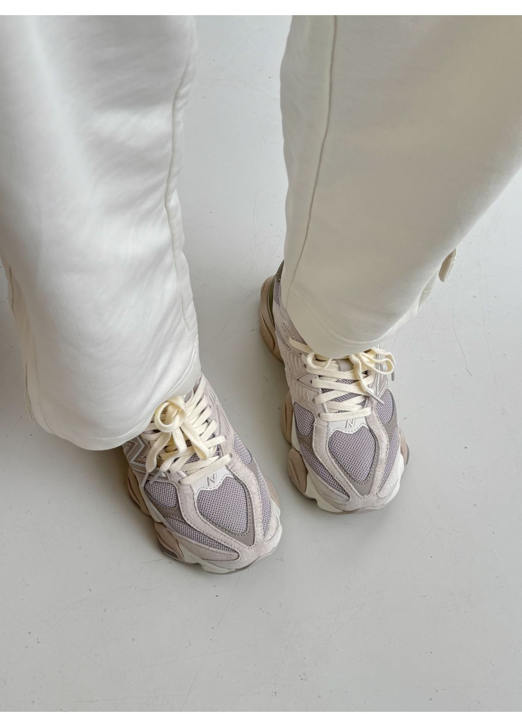 Бежеві Осінні кросівки чоловічі і жіночі new balance 9060 beige | нью беланс 9060 бежеві No Brand