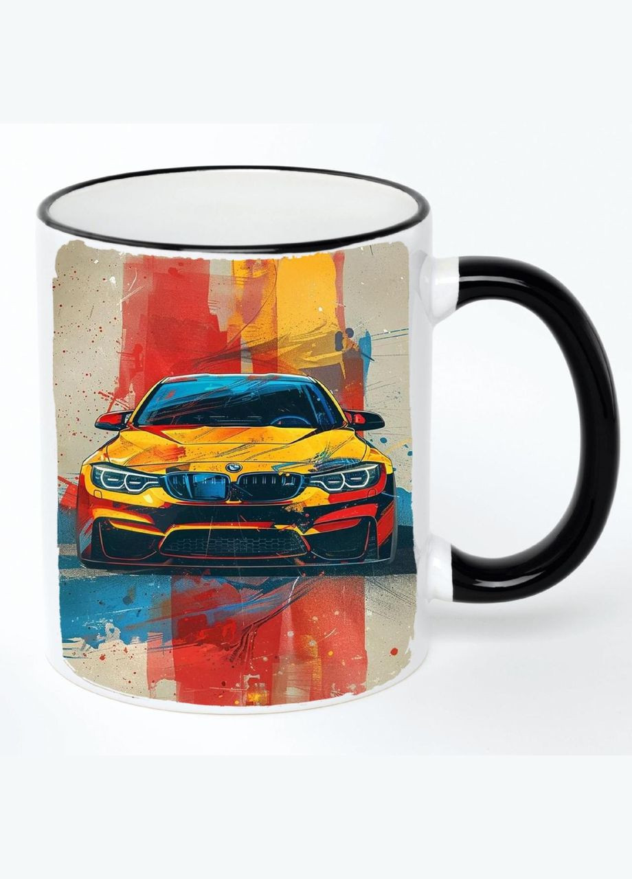 Чашка Автомобіль (кухоль, кружка) #016 Біла з чорною ручкою 330 мл No Brand (322712147)