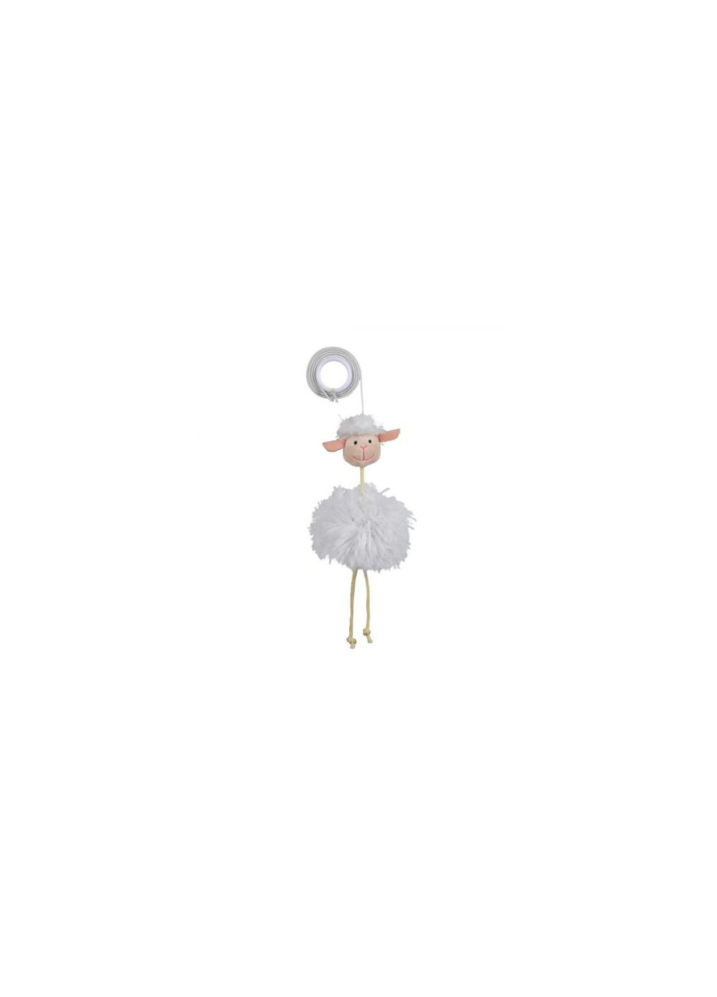 Игрушка Овца с погремушкой на резинке для кошек, 20 см (плюш) Trixie (292258353)