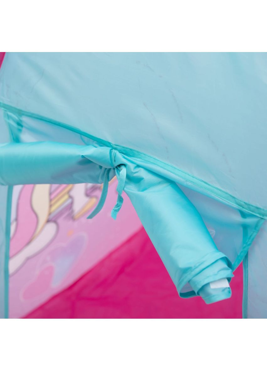 Палатка детская 80*80*100 см игровая палатка для девочек с единорогом Розовая для уличных игр и отдыха ProDobro (364191954)