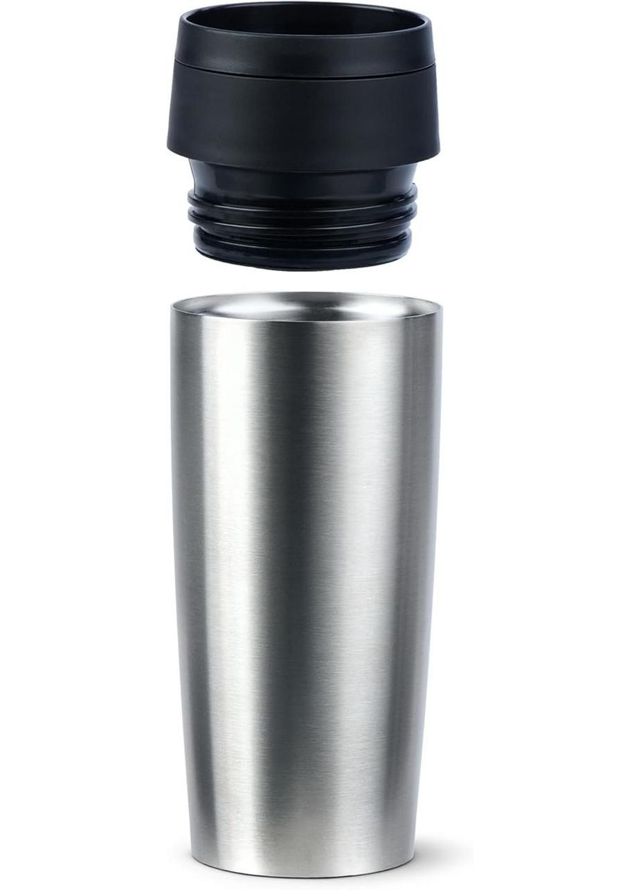 Дорожная термокружка N20201, 0.36 л, Нержавеющая сталь, С винтовой крышкой, Сохранение тепла 4 ч Emsa (372154158)
