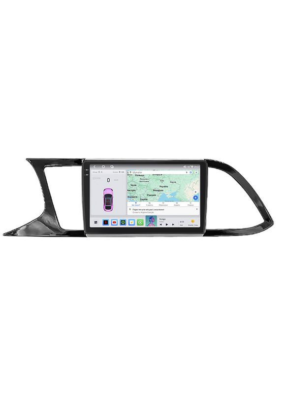 Штатная магнитола для SEAT Leon III 2012-2016 экран 9" 4/64 QLED CarPlay 4G Wi-Fi GPS 360 Prime 4шт Lesko (336203851)