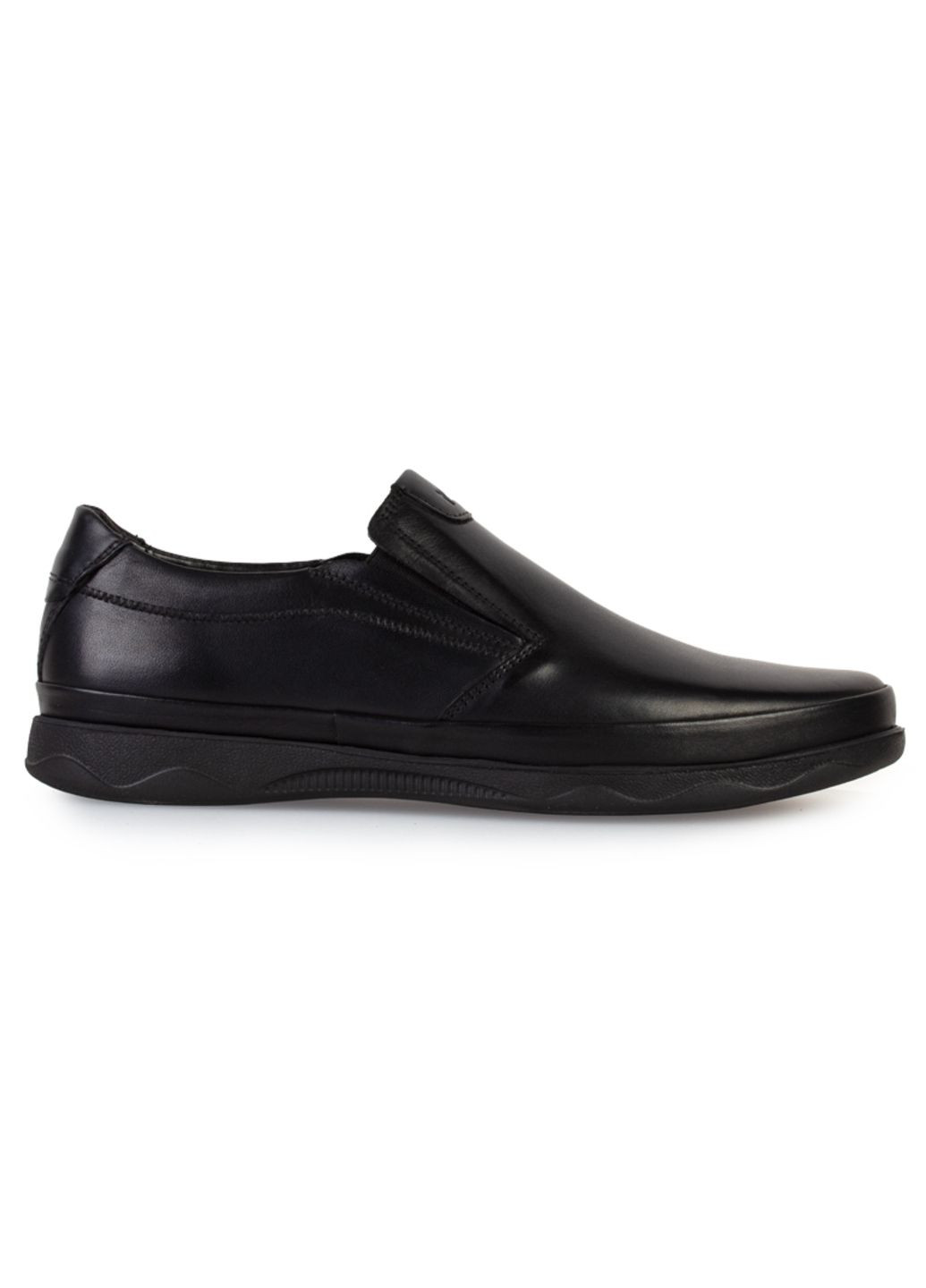 Черные повседневные туфли мужские бренда 9200486_(1) ModaMilano без шнурков