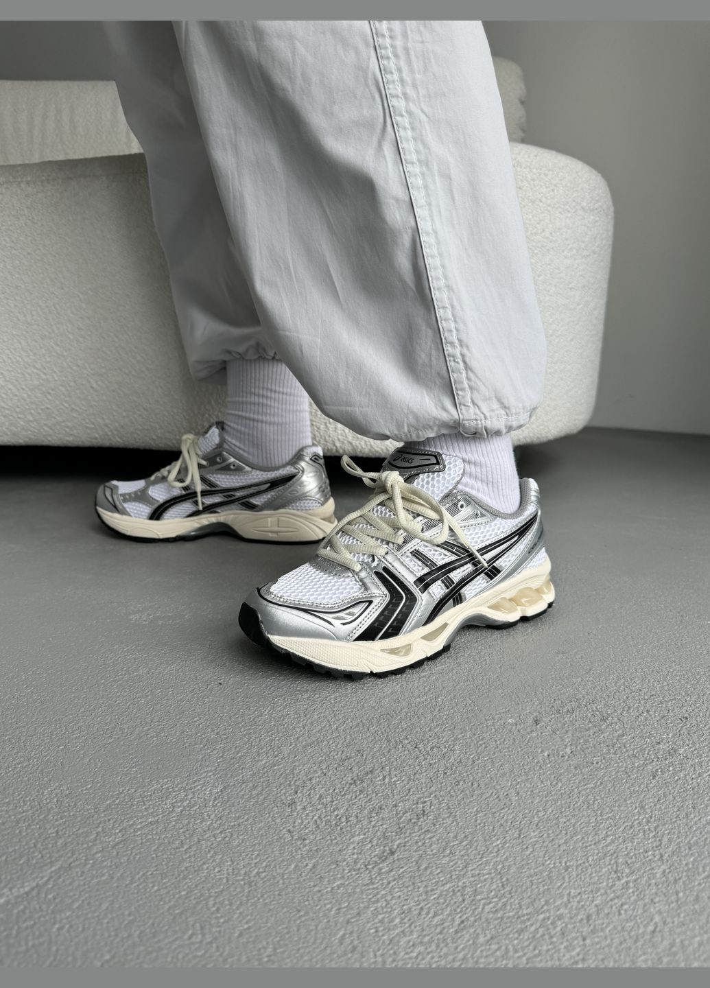 Кроссовки женские и мужские Asics Gel-Kayano 14 gray | Асикс Гель-Каяно 14 серые No Brand серые демисезоны (316231443)