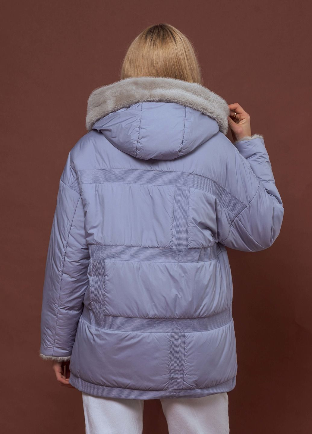 Серая зимняя куртка Clasna