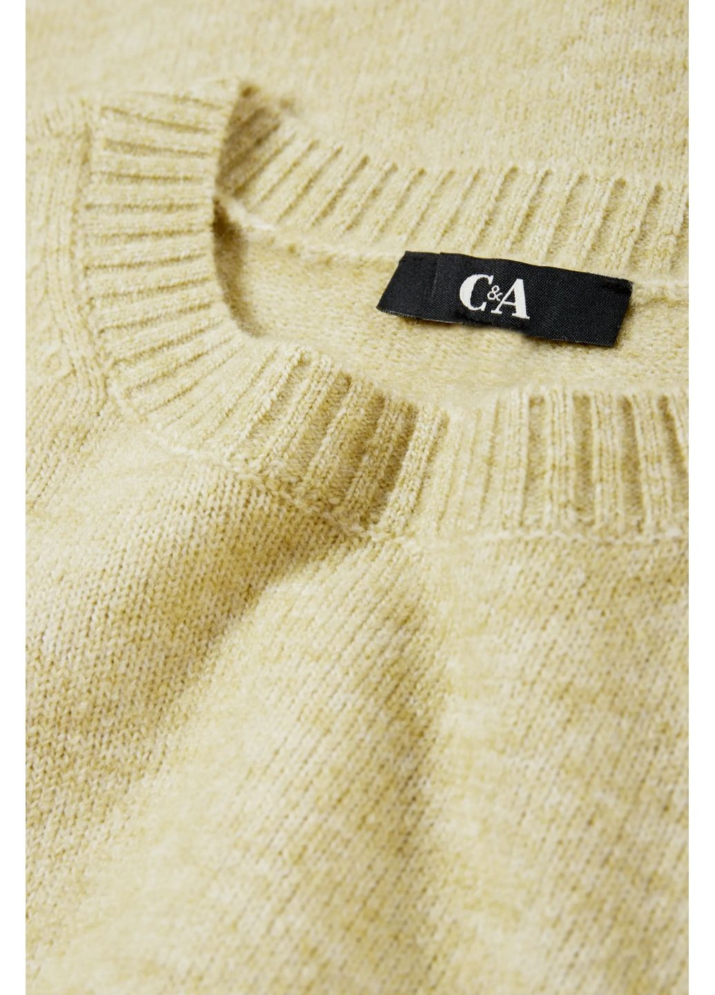 Зелений демісезонний светр в складі з вовною C&A