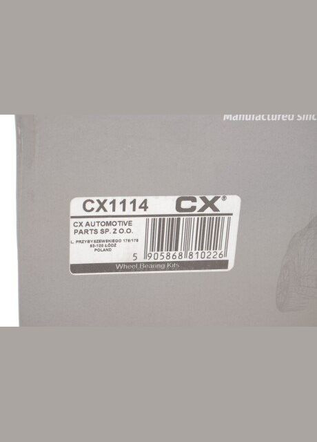 Підшипник маточини (задньої) Citroen C4/Peugeot 4008 12 CX1114 UA63 CX (339641806)