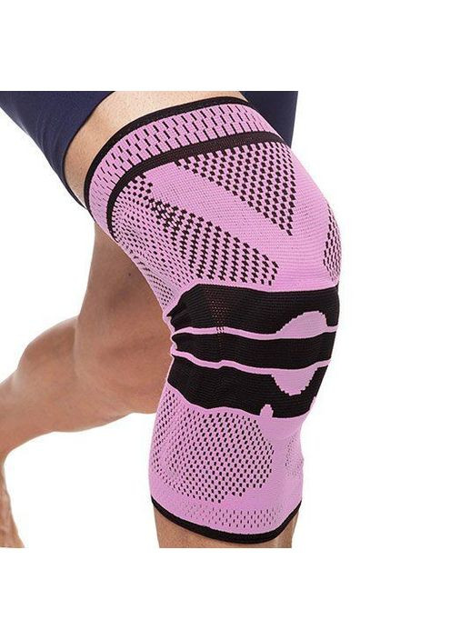 Наколінник із силіконовим кільцем 9065 Рожево-чорний, (35486019) Mute (323020132)