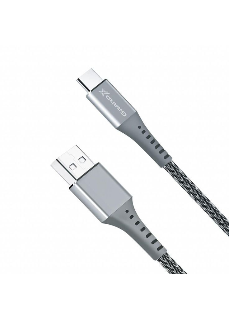 Дата кабеля USB 2.0 AM to Type-C 1.2m Grey (m448192) Grand-X USB 2.0 AM to USB-C 1.2m Grey (367070611)