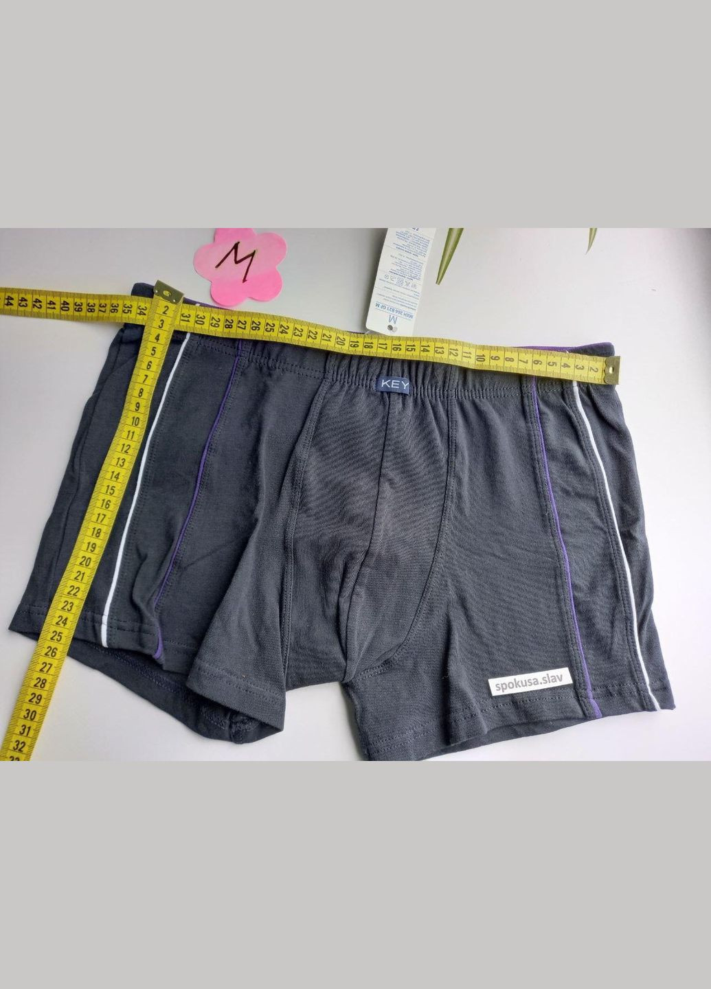 Трикотажні бавовняні чоловічі труси шорти MXH 266 B21 кей Key (368787972)