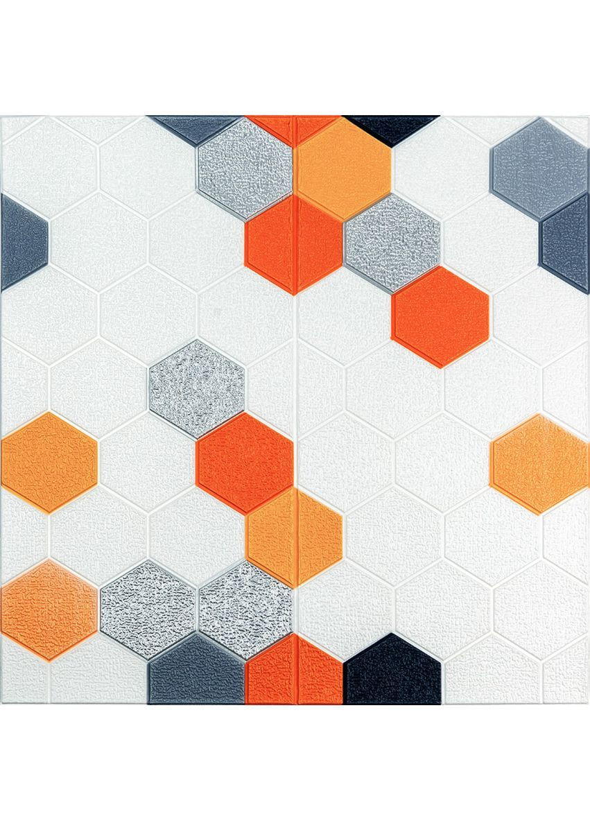 Панель стінова 3D 700х700х4мм Ромб синій StickerWall-SW-00001985 Sticker Wall (369165867)