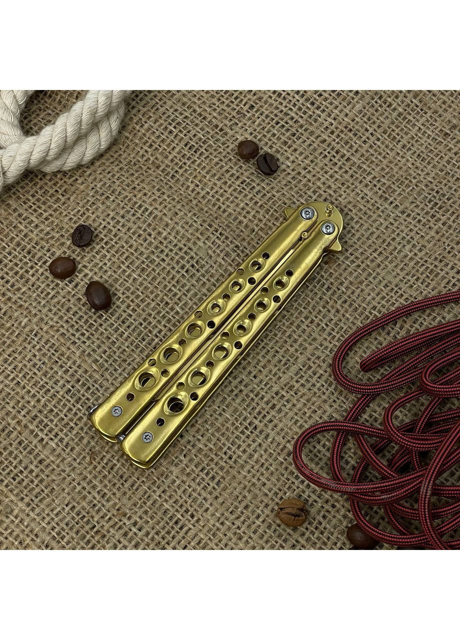 Ніж метелик Tanto Gold No Brand (362488820)