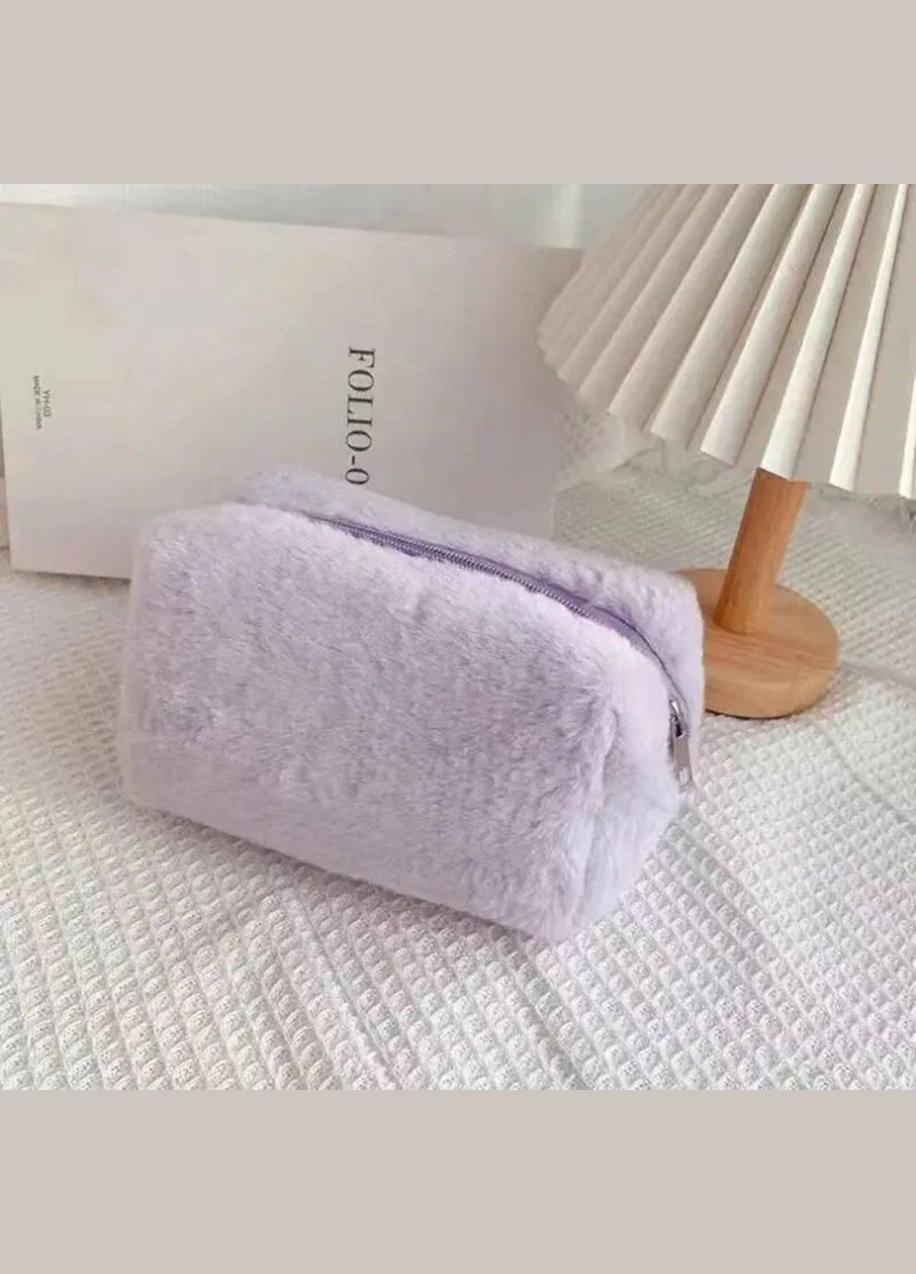 Плюшевая косметичка пенал тедди сиреневая (Teddy) No Brand (295012738)