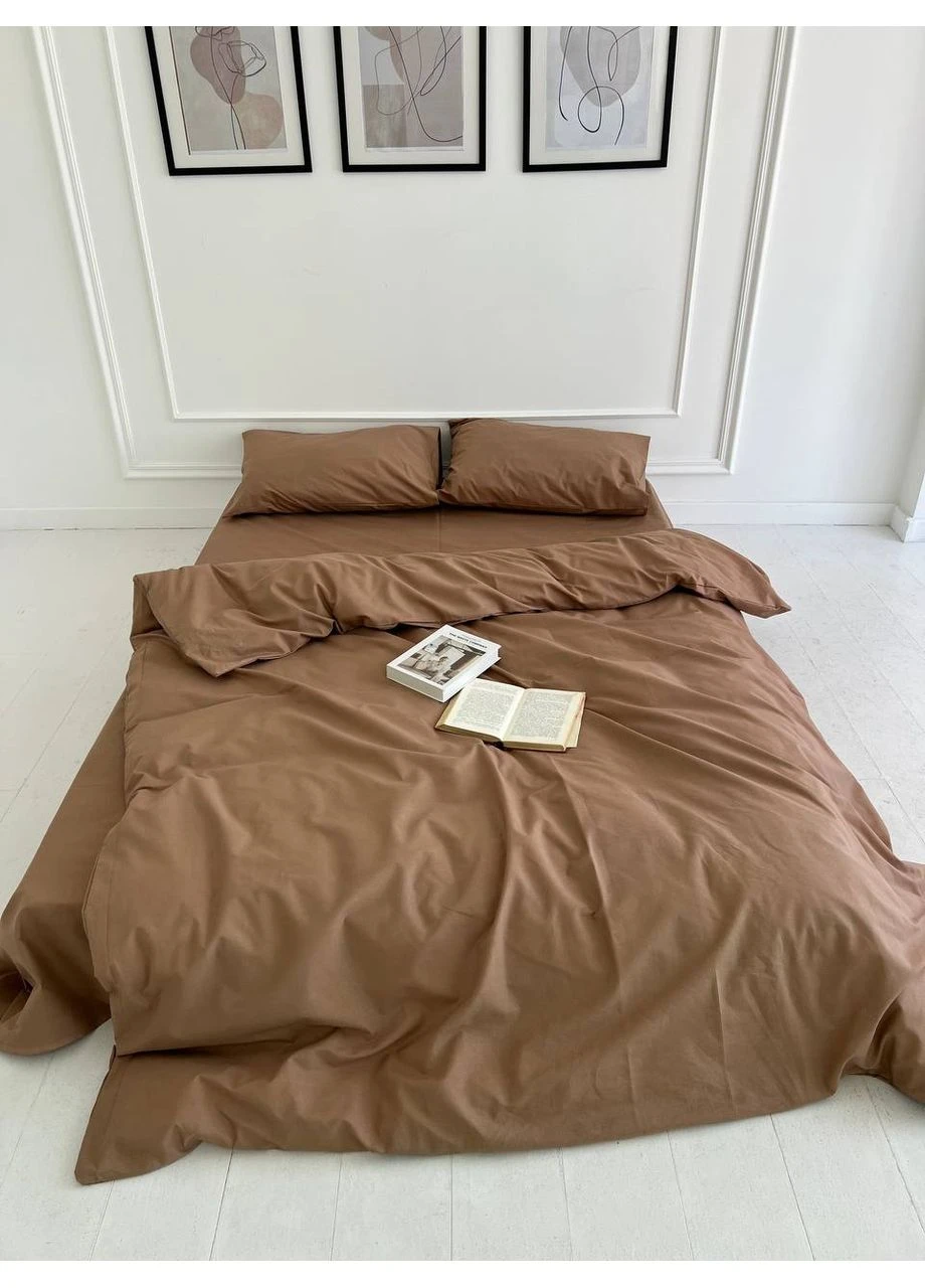 Комплект постільної білизни двоспальний 175х210 Бязь Gold Luxe простирадло на резинці 180х200х20 наволочки 70х70 No Brand (386156380)