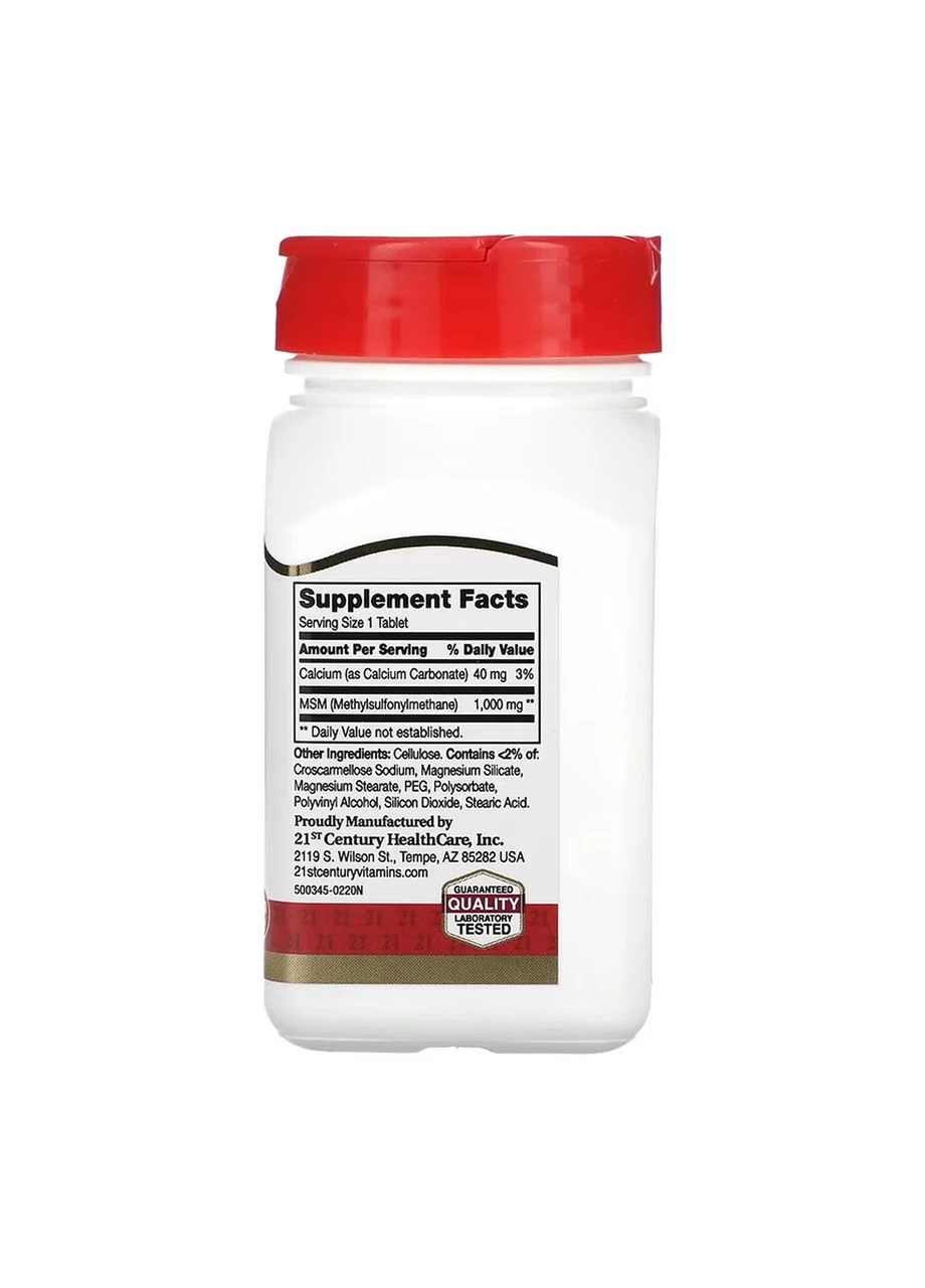 MSM 1000 mg - 90 tabs 21st Century (392264525)