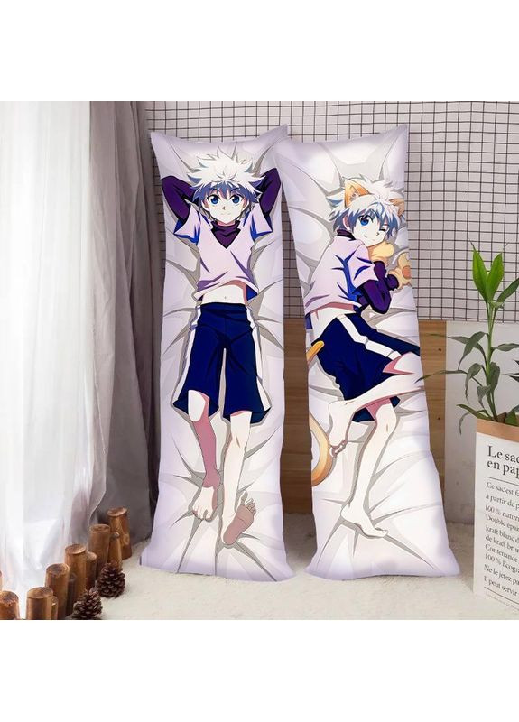 Подушка обіймашка Аніме Дакімакура з зображенням Кіллуа Плюшева подушка з малюнком розмір 130*40 см Україна ТД (369659744)