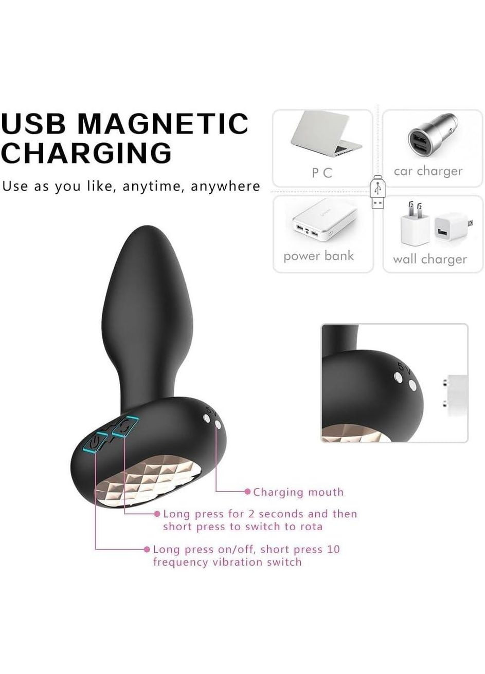 Анальна пробка з ротацією Little Gems app Focus (370203110)