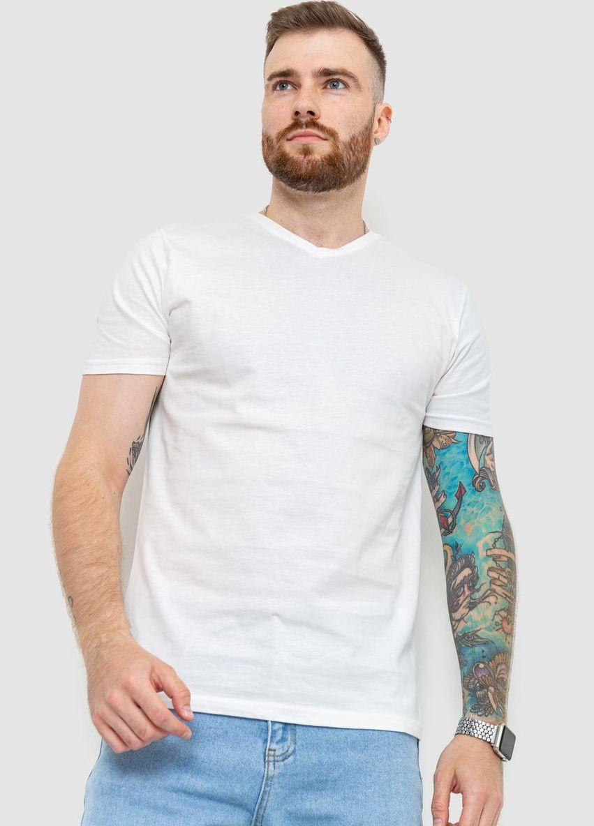 Молочная футболка мужская базовая, Ager