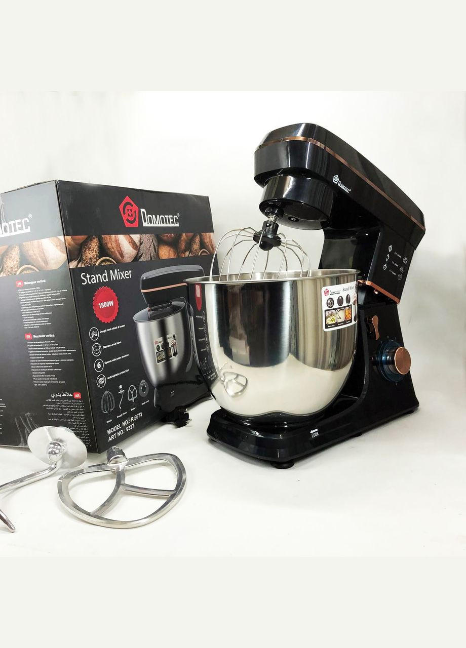 Настольный миксер-тестомес планетарный R 6673 12 л, Планетарный комбайн Стационарный для дома Domotec (364664560)