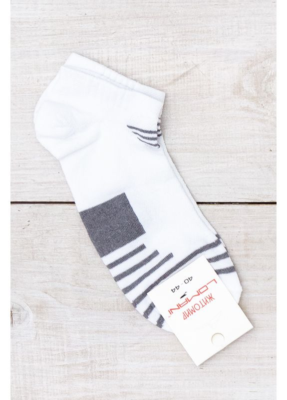 Білі шкарпетки чоловічі (літо) короткі (p-17174) Носи своє однотонні (372520137)